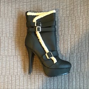 Wild Rose platform booties